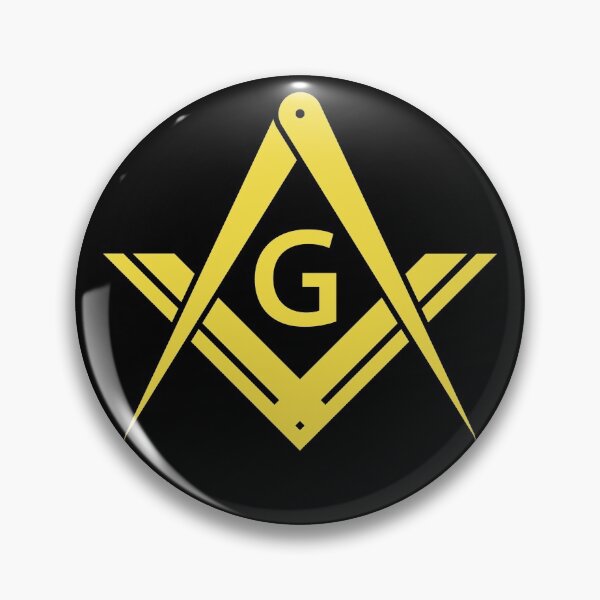 Item preview, Freemason Square & Compass Gold Modern Masonic designed and sold by MasterMasonMade.
