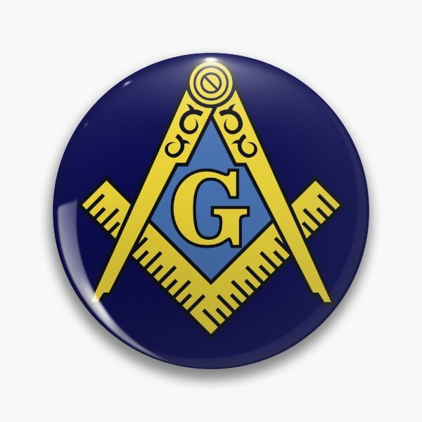 Item preview, Freemason Square & Compass Classic Blue Background Masonic designed and sold by MasterMasonMade.