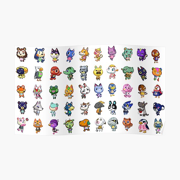 Acnh Villagers Posters Redbubble