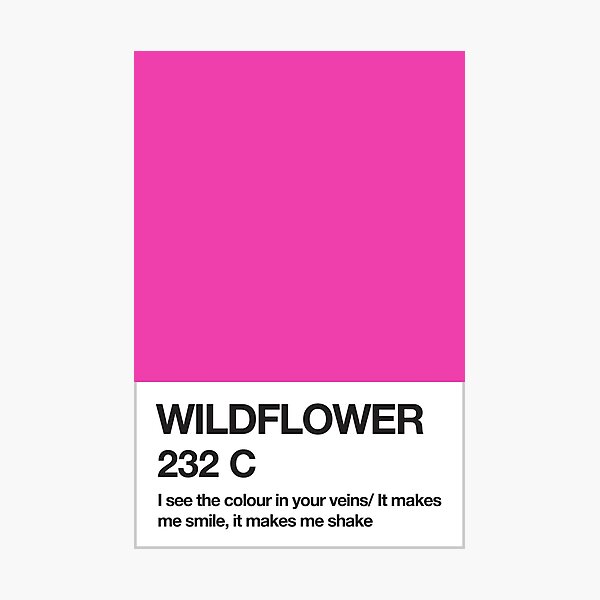 Wildflower Pantone Swatch Photographic Print