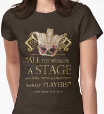 Shakespeare As You Like It Stage Quote Women's Fitted T-Shirt