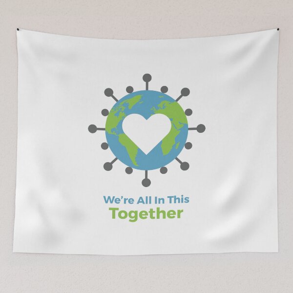 Item preview, "We're All In This Together" - COVID-19 CORONAVIRUS SUPPORT designed and sold by crossmark.