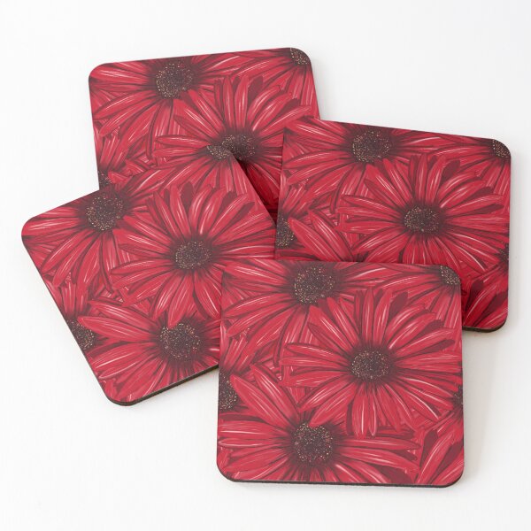 Item preview, Ruby Red Daisy  Floral designed and sold by JaqiW.