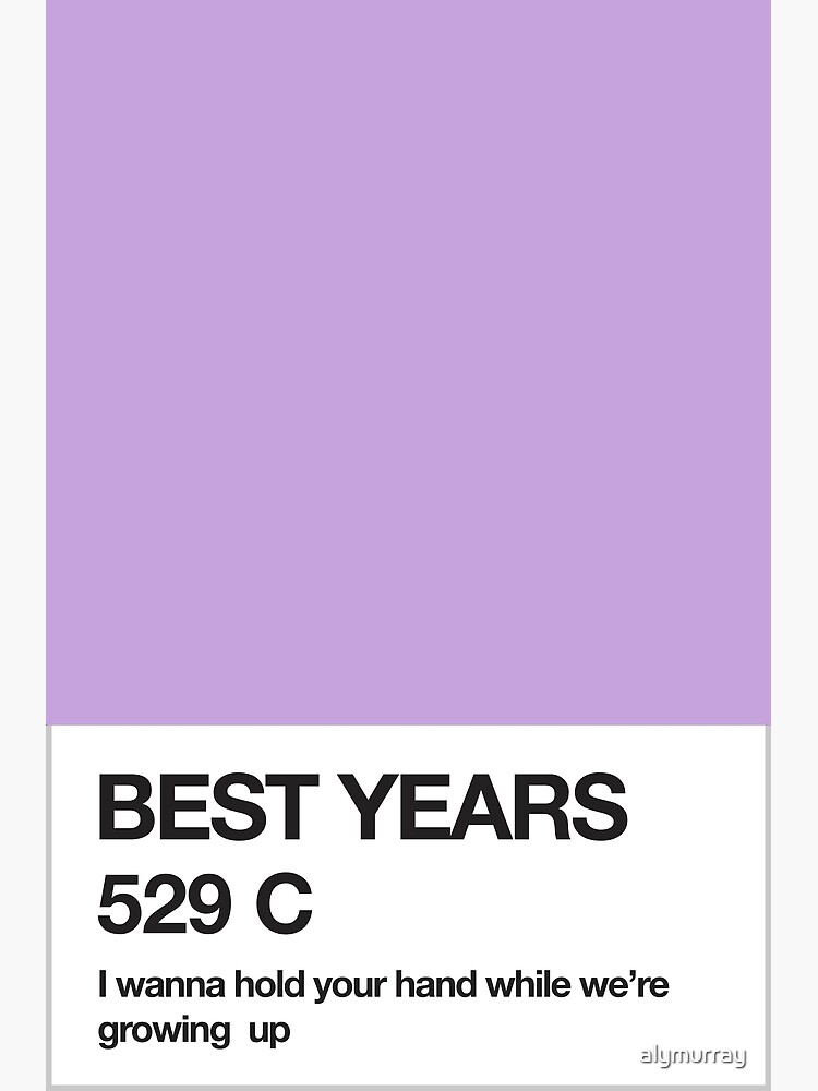 Lavender Haze Color Swatch. | Poster