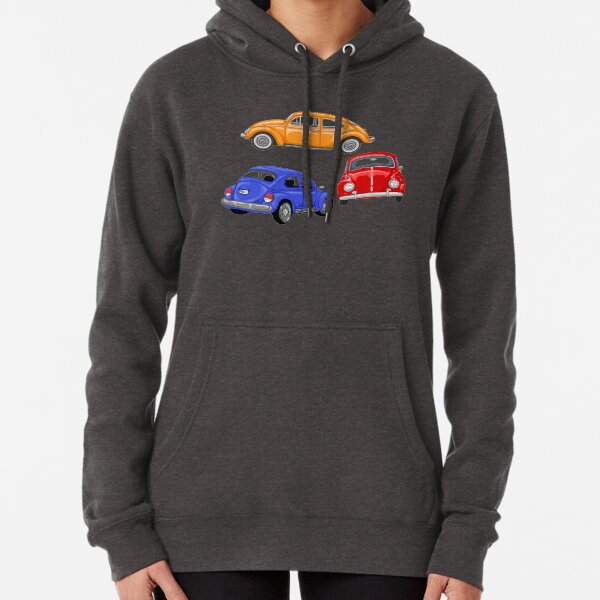 Classic Volkswagen Beetle Print Pullover Hoodie