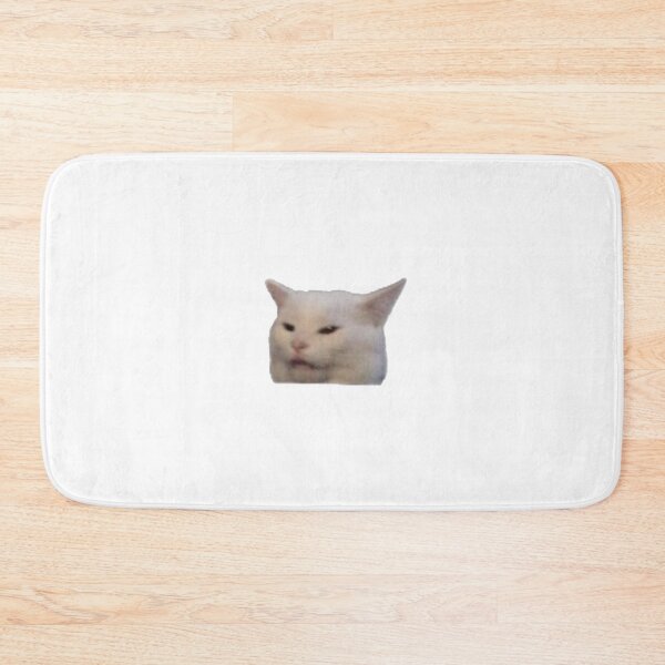 Item preview, White cat meme designed and sold by stickerdesignss.