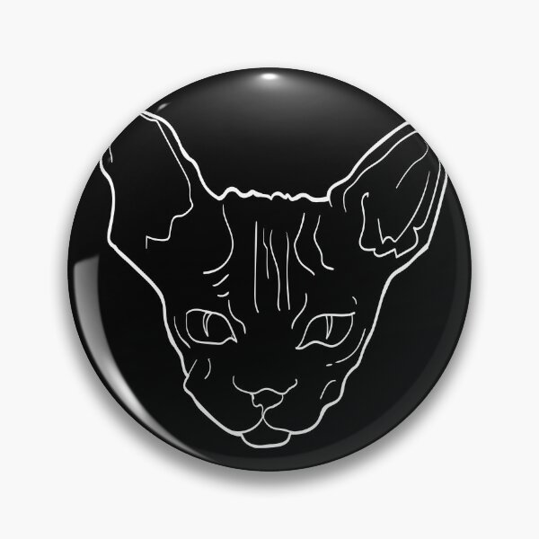 Item preview, Sphynx cat white line art designed and sold by Maxaint.