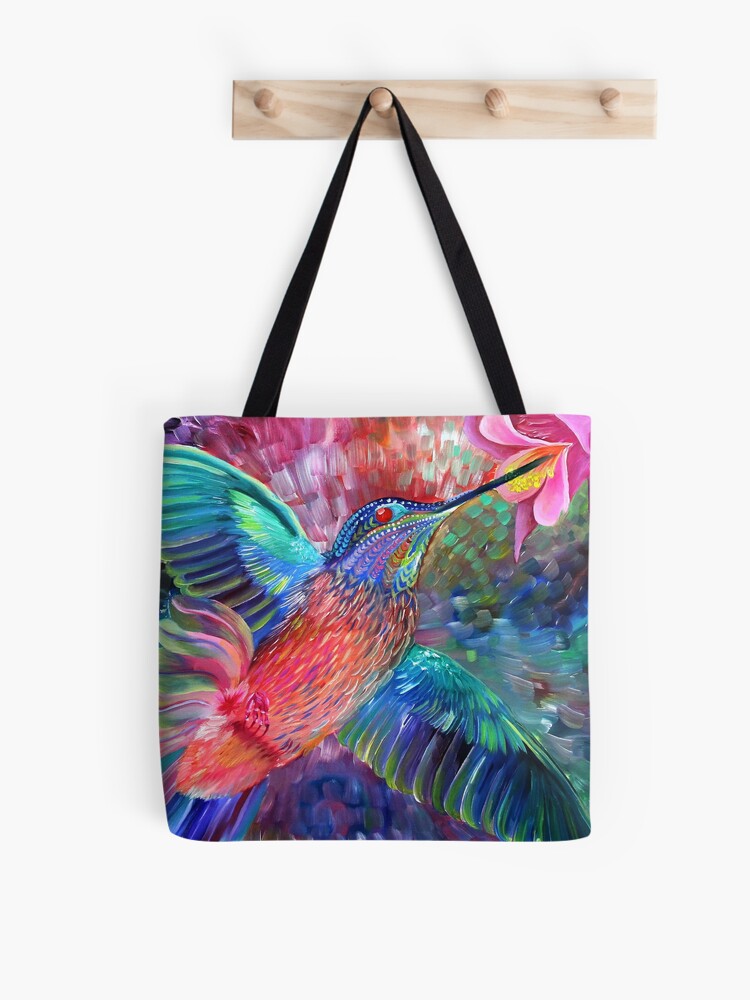 Art Tote Bag // Flowers / Birds / Nature / Colors
