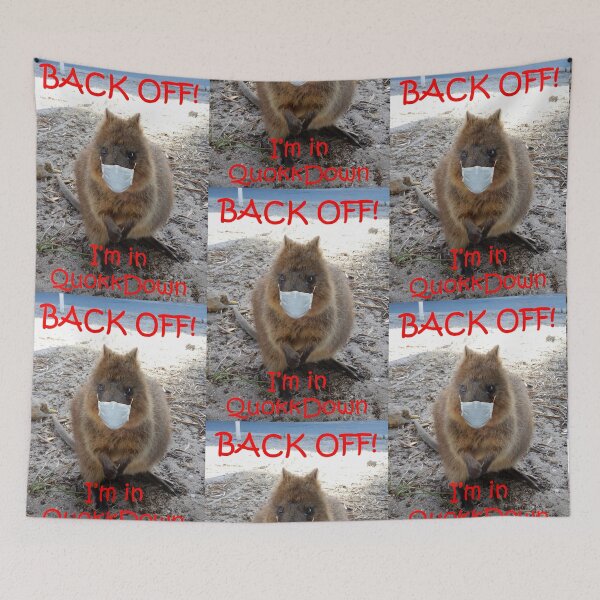 Item preview, Back Off Quokka in Lockdown Rottnest Island  designed and sold by Lunaqwa.