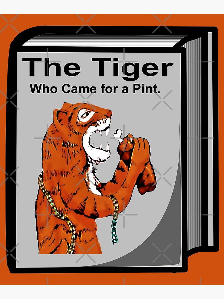 'The Tiger Who Came for a Pint, Book Version.' Mounted Print for Sale ...