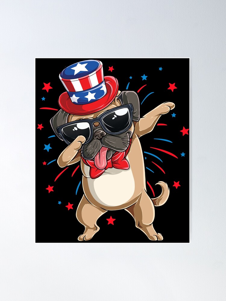 Pug top dabbing shirt