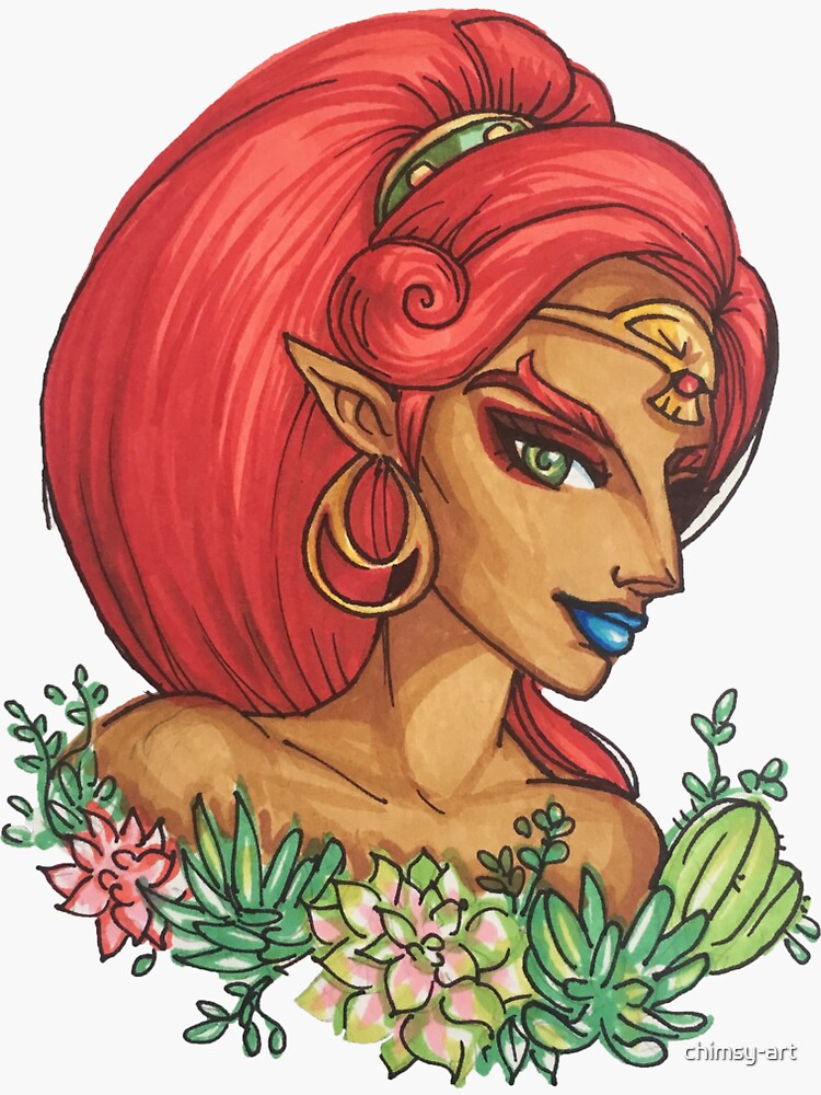 "Urbosa" Sticker for Sale by chimsy-art | Redbubble