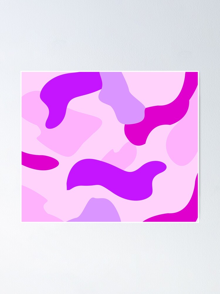 "Pink and Purple Camo Camouflage Pattern Design" Poster by StarryEyedArt Redbubble