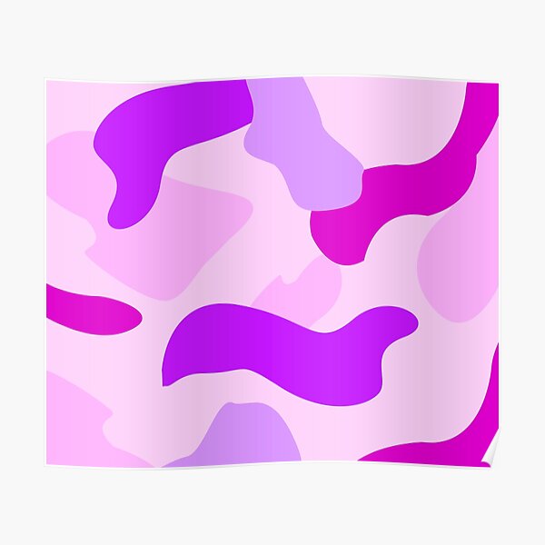 "Pink and Purple Camo Camouflage Pattern Design" Poster by StarryEyedArt Redbubble