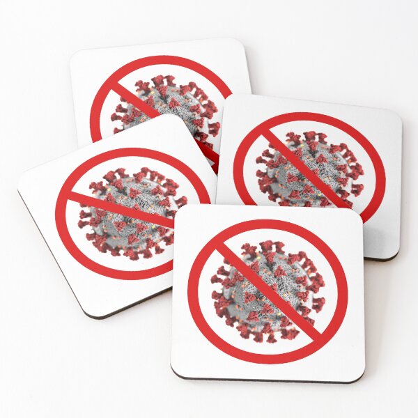 Item preview, No COVID-19 - Anti-Coronavirus Sign designed and sold by BeerBro-Designs.