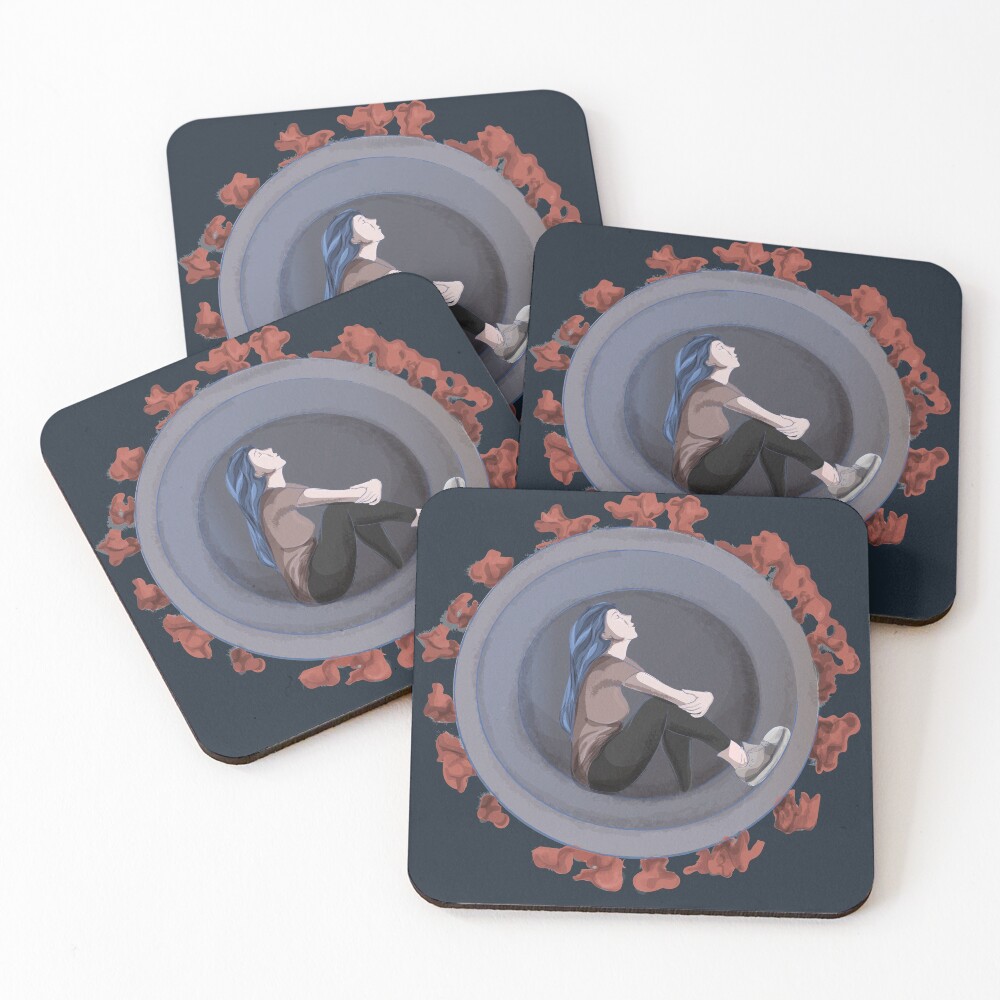 Item preview, Coasters (Set of 4) designed and sold by ATurbulentFlow.