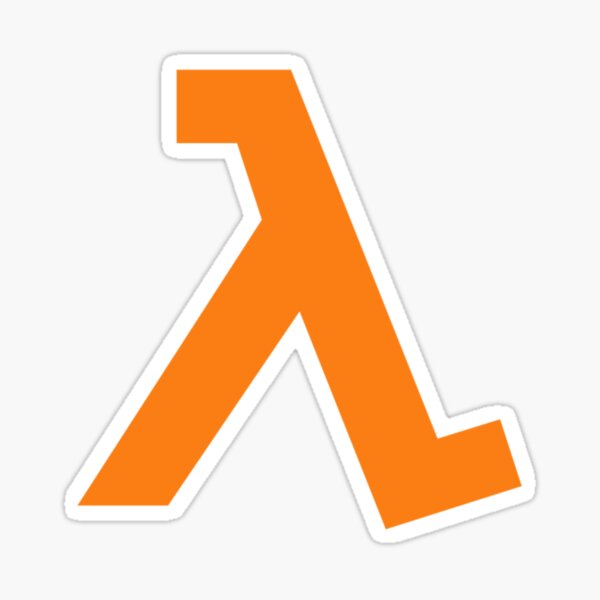 Aperçu de l'œuvre Lambda à demi-vie créée et vendue par ADIRINK's Shop.