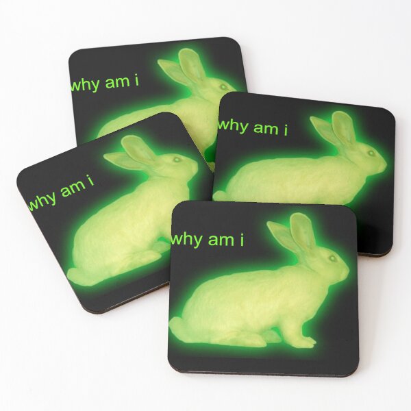 Item preview, green existential crisis bunny designed and sold by dsyrod.