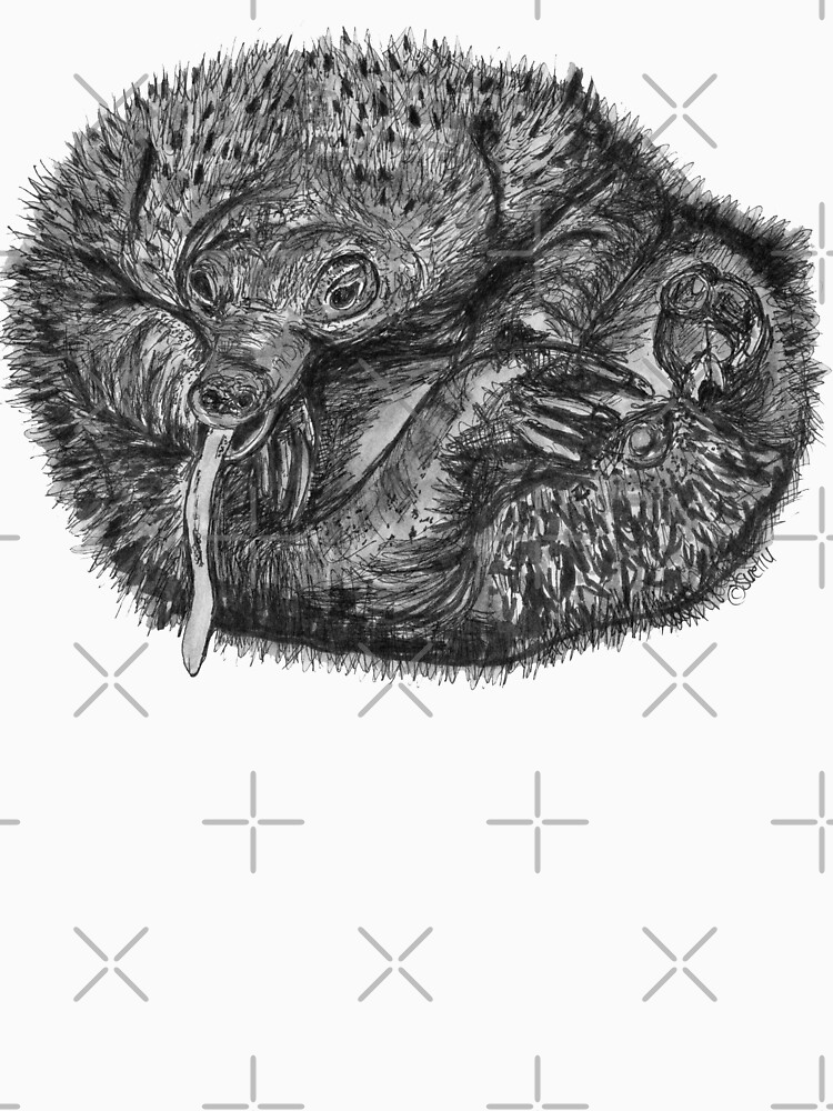 Elizabeth the Baby Echidna by Wildcard-Sue