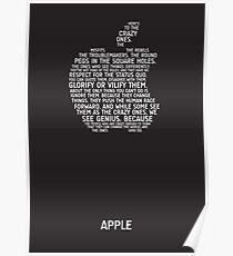 Apple Typography Poster