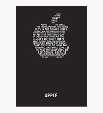 Apple Typography Photographic Print