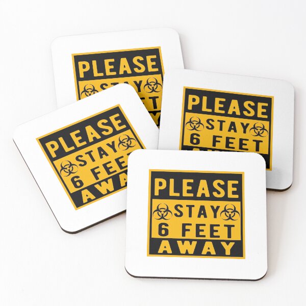 Item preview, PLEASE STAY 6 FEET AWAY  designed and sold by AnimaLovers.
