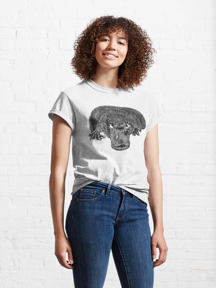 Thumbnail 4 of 7, Classic T-Shirt, Puddles the Platypus designed and sold by Wildcard-Sue.