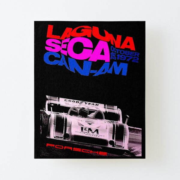 Laguna Seca Raceway 1972 Can-Am Advertising Poster