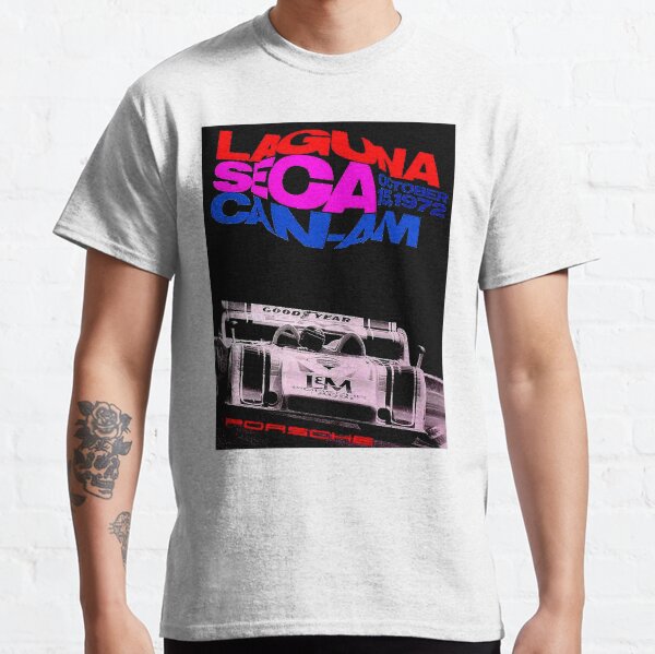 LAGUNA SECA CAN-AM : Vintage 1972 Grand Prix Auto Racing Print Classic T-Shirt