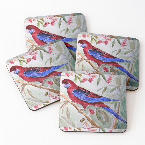 Item preview, Curious Crimson Rosella designed and sold by AstridGreen.