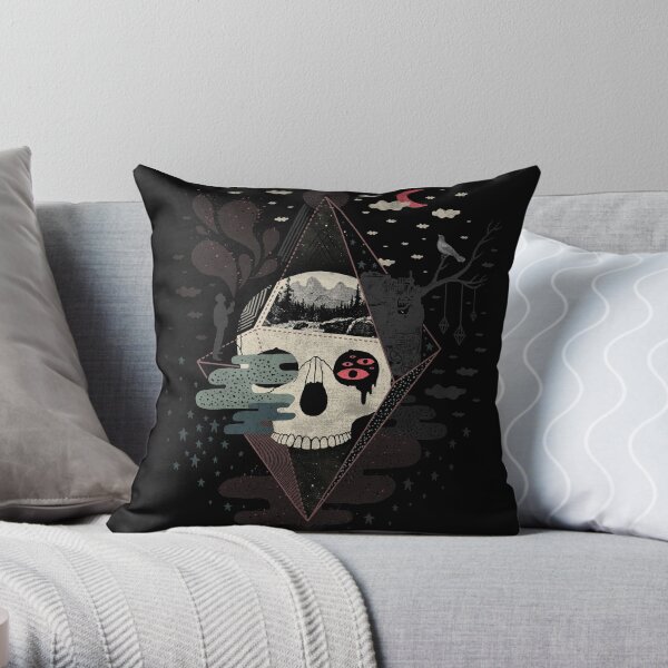Happy Riddle Throw Pillow