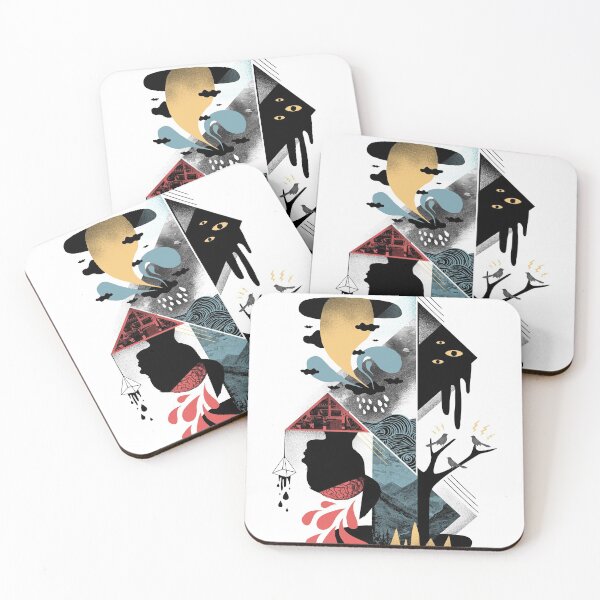 Shapes and Nightmares Coasters (Set of 4)