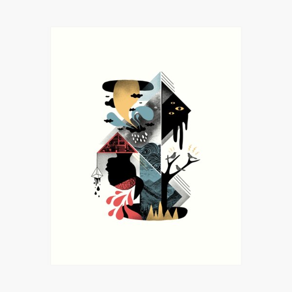Shapes and Nightmares Art Print