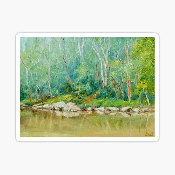 Item preview, The Yarra River at Ivanhoe East designed and sold by Dai Wynn Fine Art.