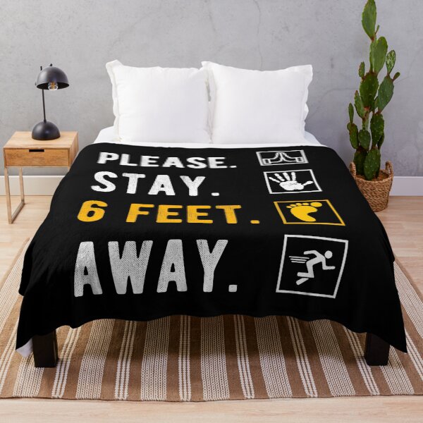 Item preview, PLEASE STAY 6 FEET AWAY  designed and sold by AnimaLovers.