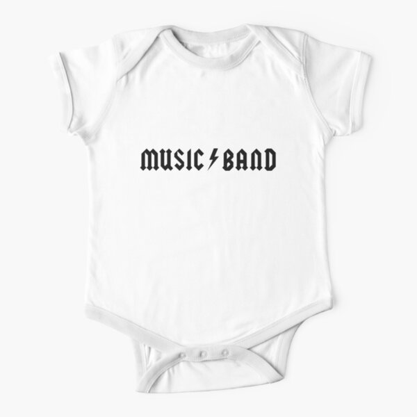 Music Band Short Sleeve Baby One-Piece