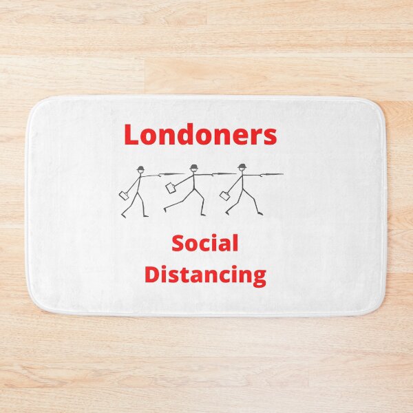 Item preview, Londoners Social Distancing designed and sold by Bagsyrose.