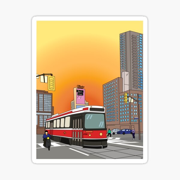 Streetcar Toronto Sticker