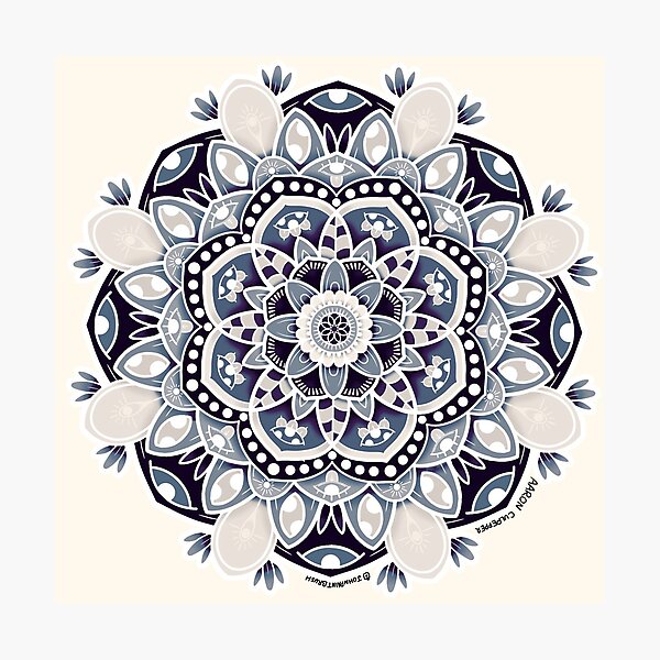 Item preview, Mandela Flower (design 1) Pale Colors designed and sold by AaronAndGeren.