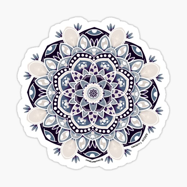 Item preview, Mandela Flower (design 1) Pale Colors designed and sold by AaronAndGeren.