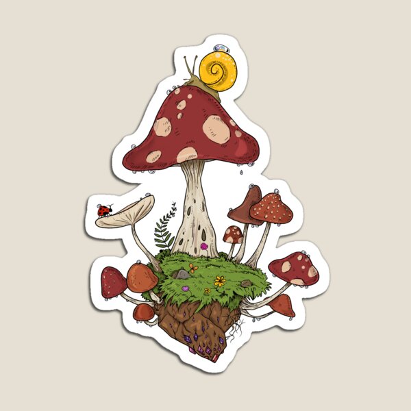Mushroom Land Magnet