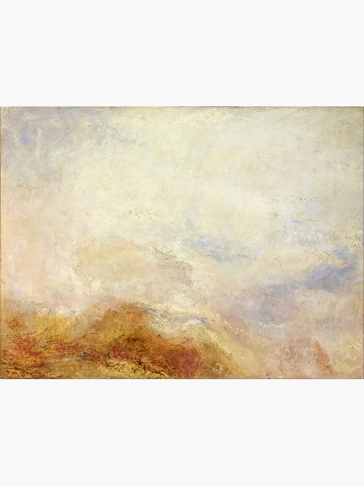 Joseph Mallord William Turner Paintings Sun Setting over a Lake 1840  hand-painted oil painting reproduction for room decor or office decor