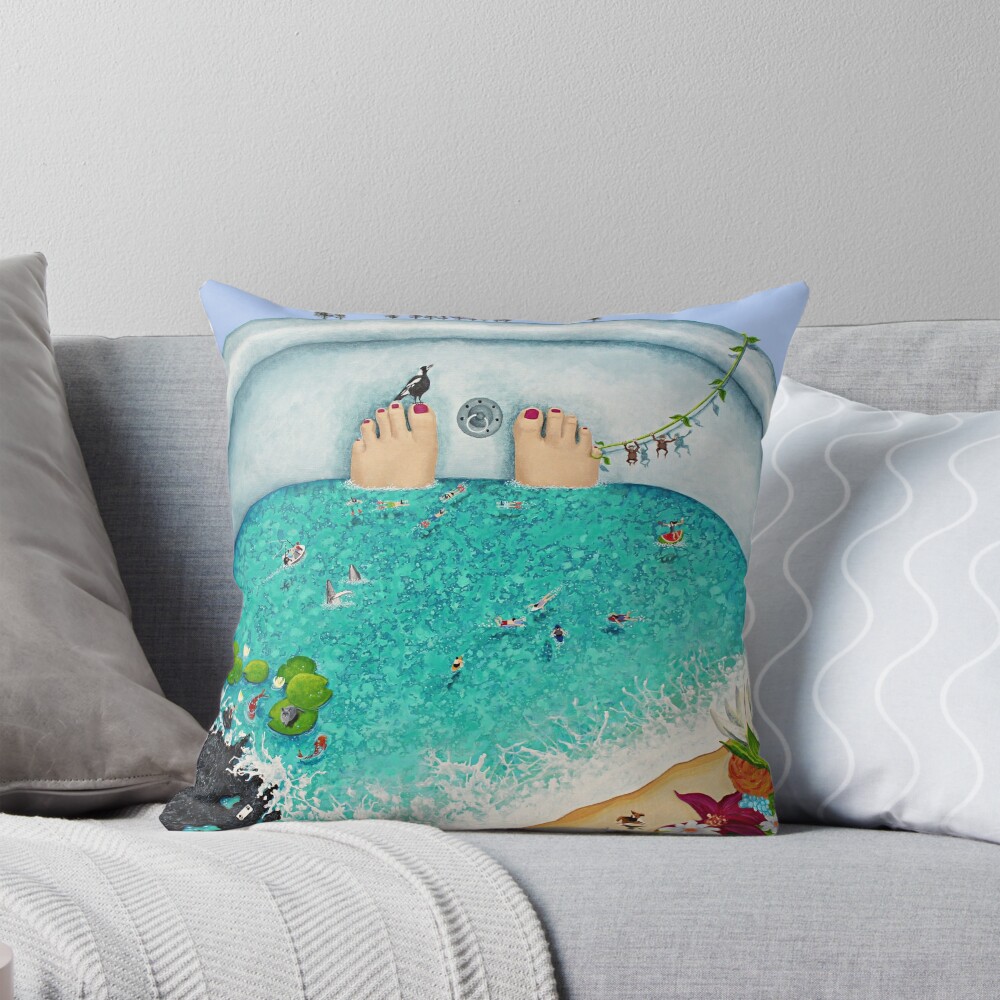 Item preview, Throw Pillow designed and sold by grimmhewitt67.