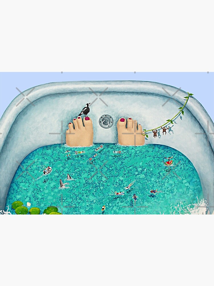 Thumbnail 6 of 6, Bath Mat, What the Ocean gave Me designed and sold by grimmhewitt67.