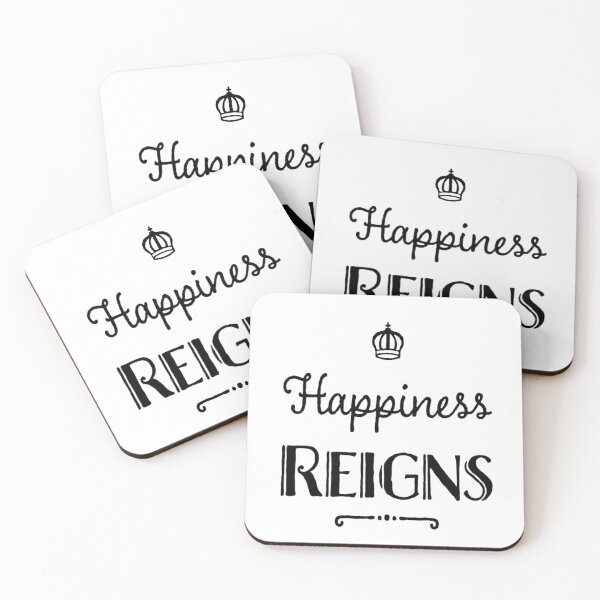 Item preview, Happiness Reigns inspirational quote  designed and sold by Uexpressme.