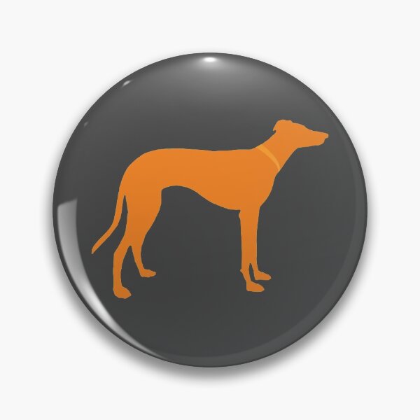 Item preview, Orange sighthound silhouette designed and sold by houndpixnz.