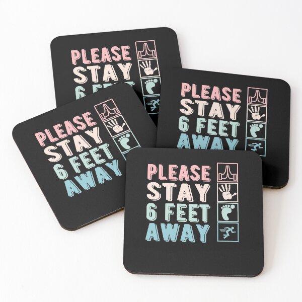 Item preview, PLEASE STAY 6 FEET AWAY  designed and sold by AnimaLovers.