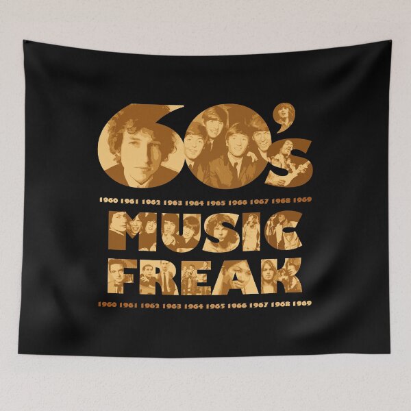 Item preview, 60's Music Freak designed and sold by HobzyMerch.