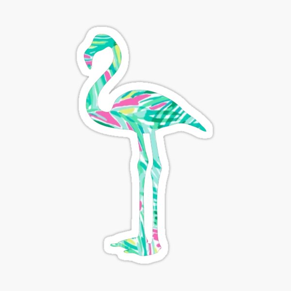 Item preview, Lily Pulitzer Palm Design Flamingo  designed and sold by ridewithreedus.