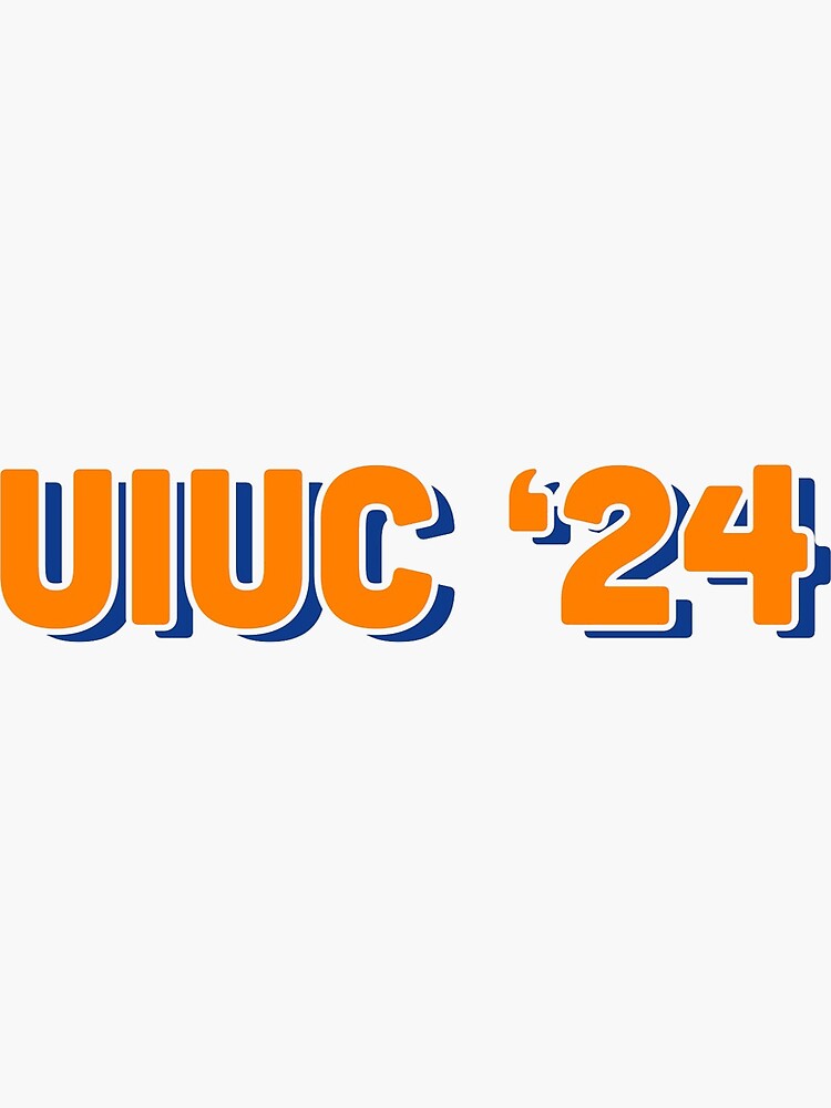 "UIUC 2024" Sticker by gryan47 | Redbubble